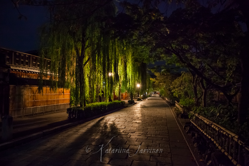 night scene in Kyoto